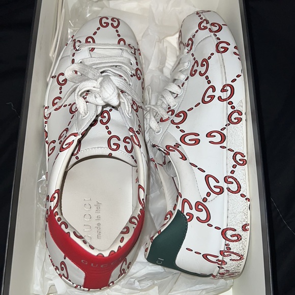 Authentic RARE limited edition Gucci web ghost ace sneakers - Picture 9 of 9